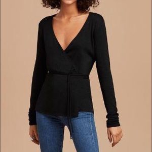 Wilfred Free Katsia Wrap Top- Forest Green